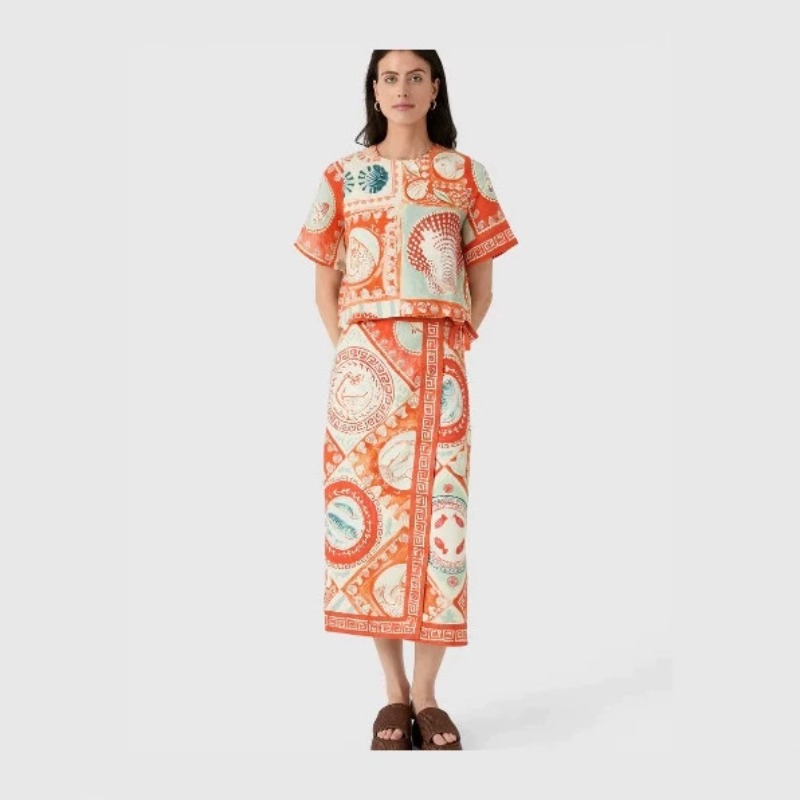 New Women Unique Original Flor - đánh giá và giá Midi Skirt Floral