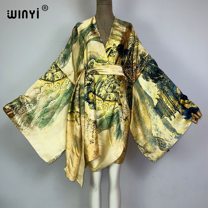 WINYI Africa Kimono Chinese Oi - đánh giá và giá Cover Up Kaftan