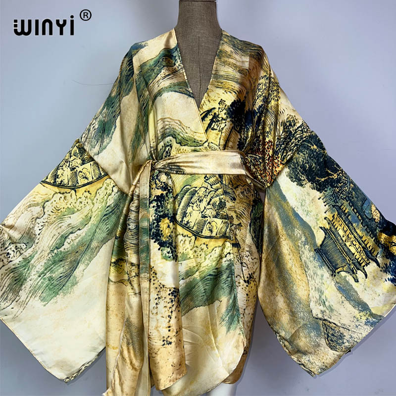 WINYI Africa Kimono Chinese Oi - đánh giá và giá Cover Up Kaftan