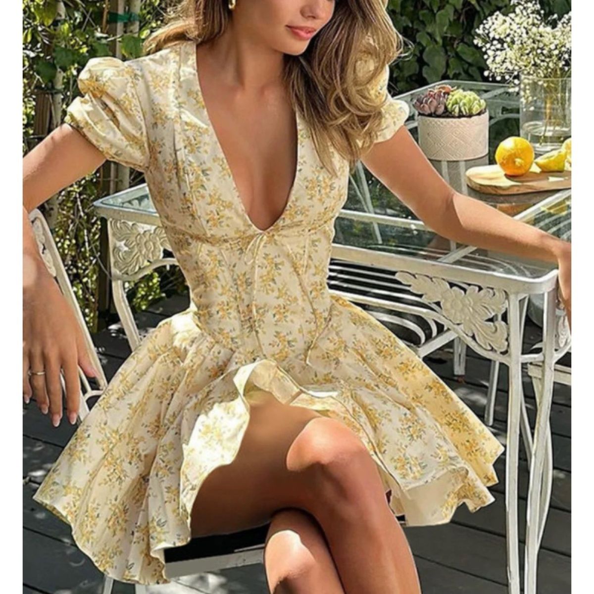4XL French Floral Dress Plus S - đánh giá và giá Romper Floral Print