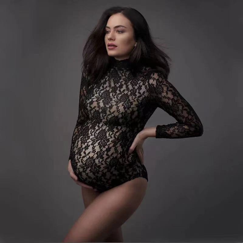 Lace Maternity Photography Pro - đánh giá và giá Romper Floral Print