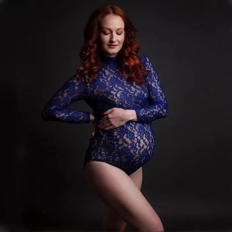 Lace Maternity Photography Pro - đánh giá và giá Romper Floral Print