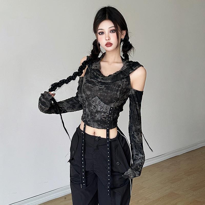 Off Shoulder Hoodie Long Sleev - đánh giá và giá Blouse Off Shoulder
