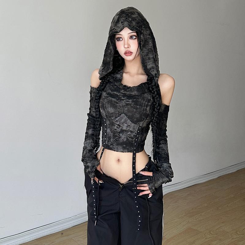 Off Shoulder Hoodie Long Sleev - đánh giá và giá Blouse Off Shoulder