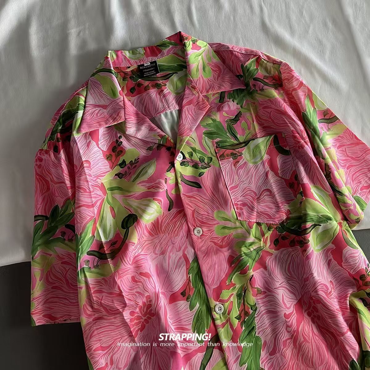 Pink Graffiti Floral Cuban Col - đánh giá và giá Romper Floral Print