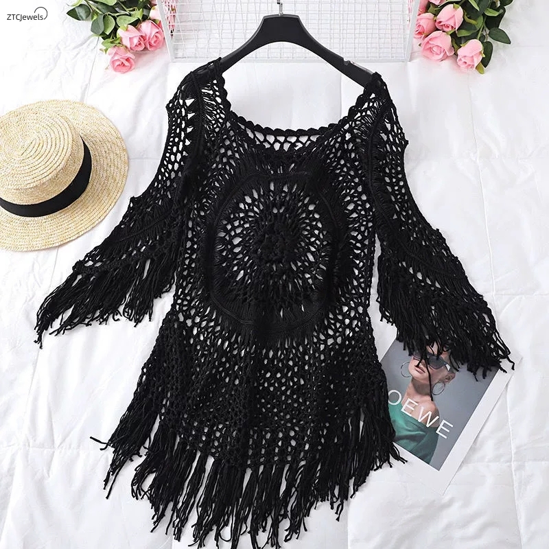 Womens Summer Crochet Bikini C - đánh giá và giá Cover Up Kaftan